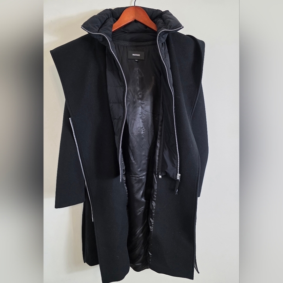 Mackage SHIA-SLB 2-in-1 double-face wool coat with removable bib M - Picture 12 of 12